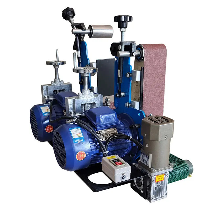 Versione aggiuntiva a doppio gruppo tipo 150, lucidatrice a doppio piano con sabbia