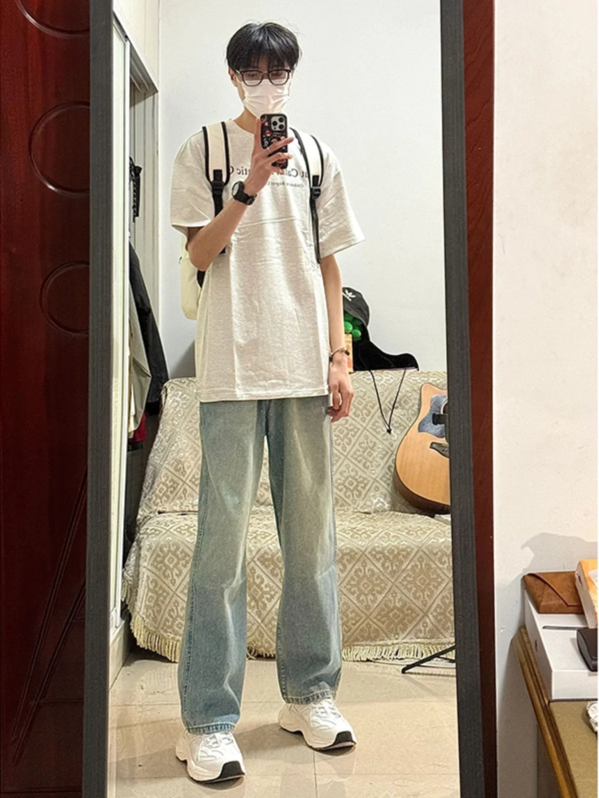 

Мужские джинсы American Sle Casual желтого цвета, прямого кроя, модные, брендовые, для молодежи, на все сезоны