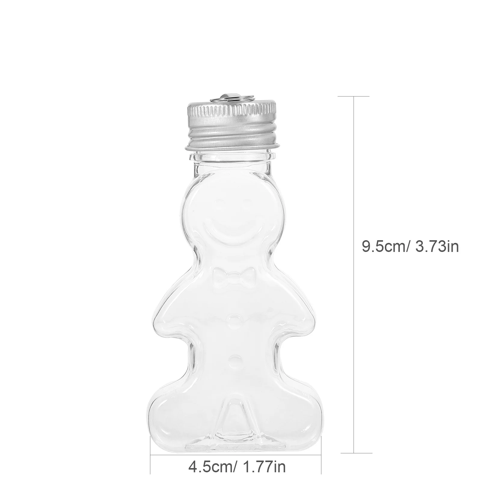 10 قطعة مجموعة زجاجات الزنجبيل الرائعة حاويات المياه الزخرفية الفارغة لشجرة عيد الميلاد معلقة برطمانات الحلوى مع قبعات الختم #3