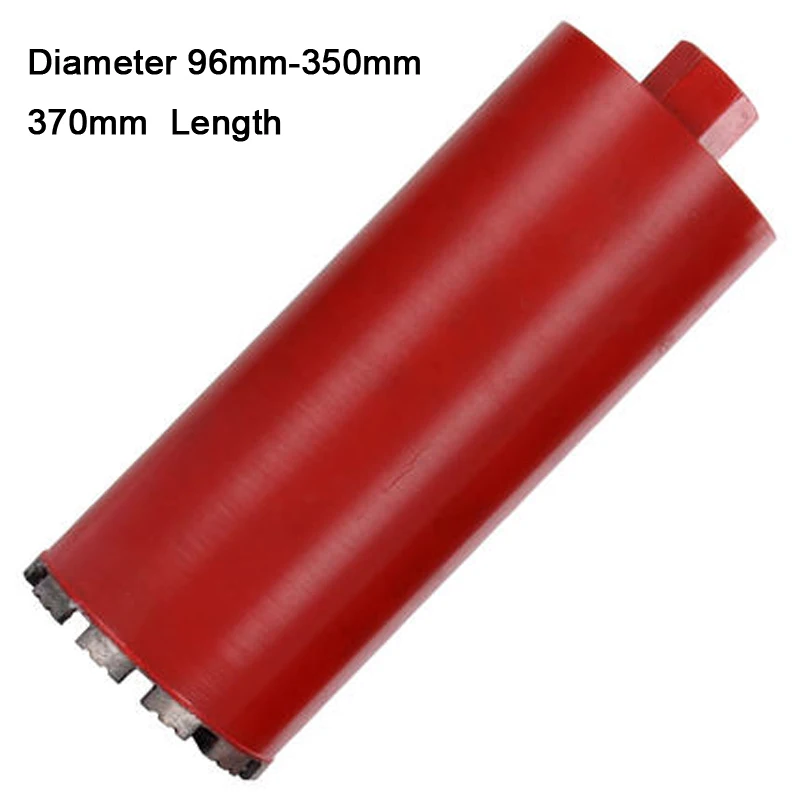 96-350mm 직경 370mm 길이 습식 다이아몬드 코어 드릴, 콘크리트 천공기 석공용