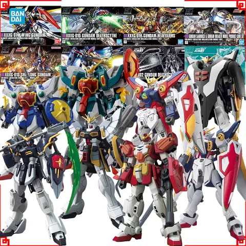 Bandai Gundam Model Kit HG Wing Deathscythe Heavyarms Sandrock Shenlong Wing Zero Altron Action Figure Gunpla Anime Figures