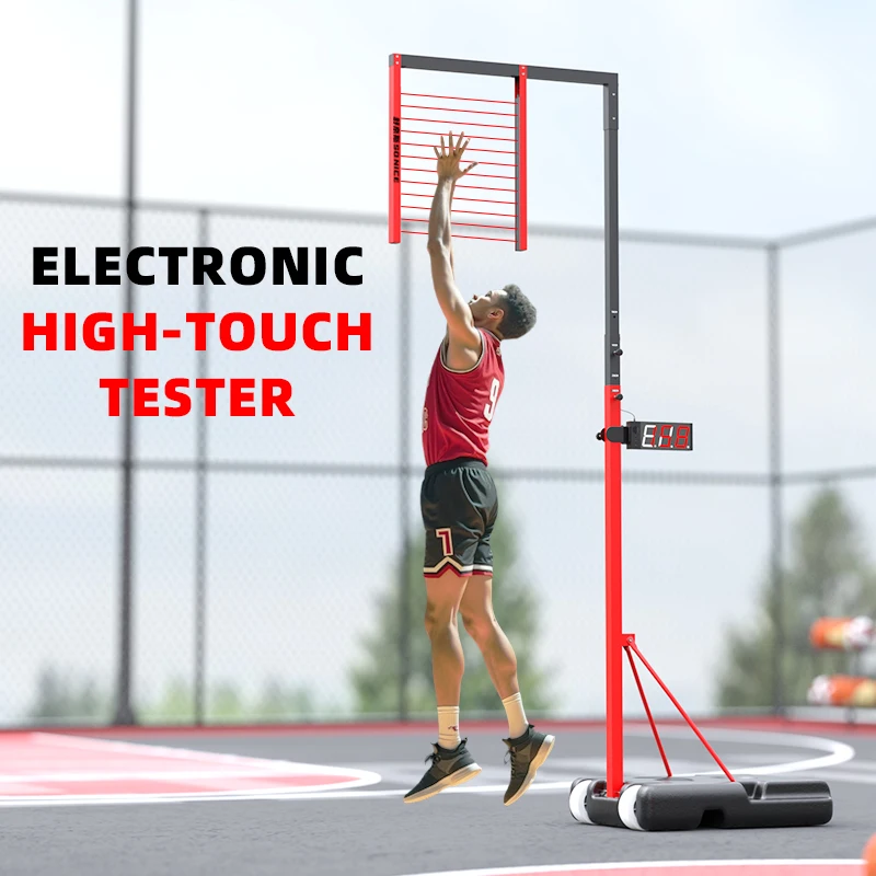 Electronic Jump Test Height Adjustable Pole Voice Broadcast Measure Vertical Jump Tester Basketball Training Equipment