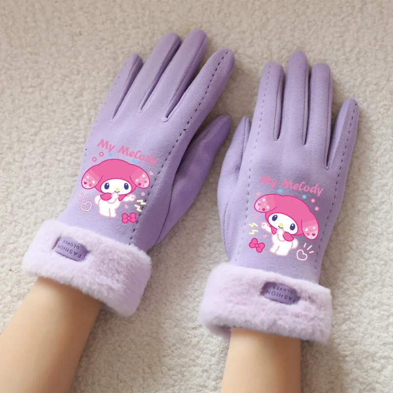 1 قطعة قفازات فورمي ميلودي شتاء دافئ صوف مبطن قفاز سميك يندبروف الباردة برهان في الهواء الطلق قفاز الاطفال عيد الميلاد #6