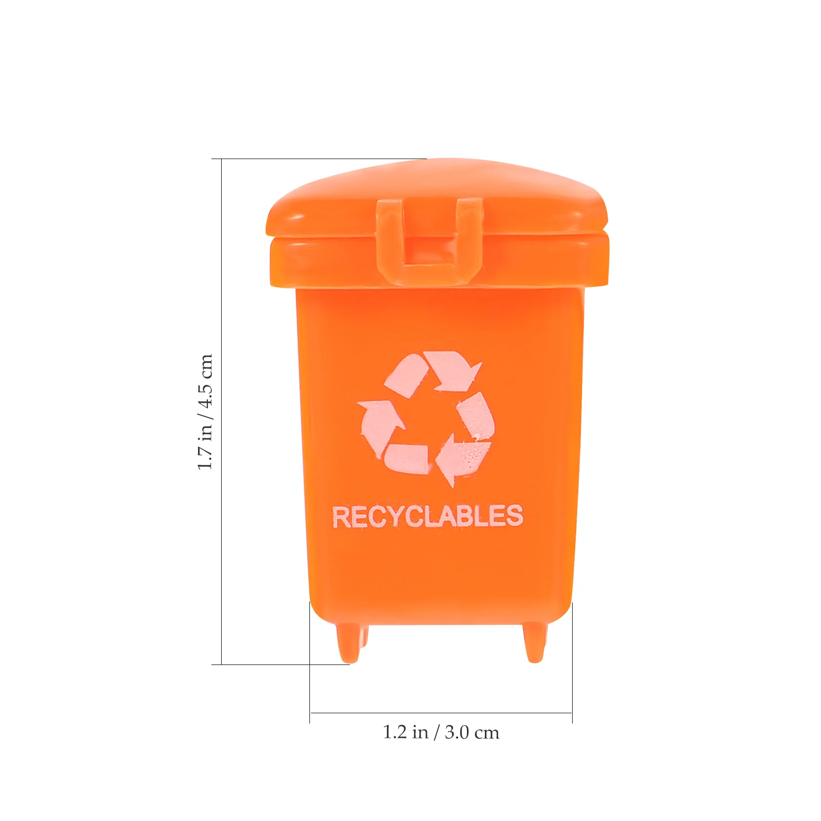 20 Pcs Mini Trash Can Holder for Gadgets Miniature Garbage Bin Model Rubbish Truck Classification Toy Plastic