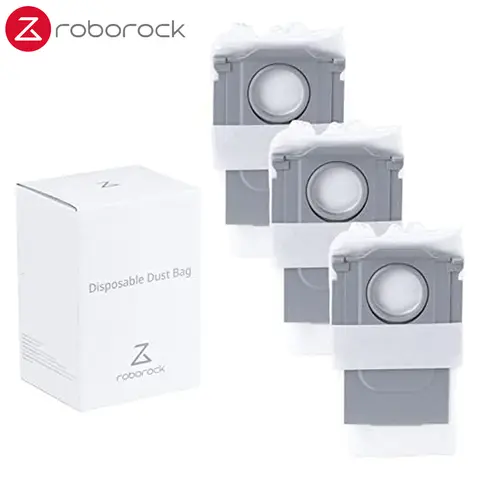 Original Roborock Accessories Dust Bags*3 for Q8 Max+,Q5 Pro+,Q5 Max+,Q55 DuoRoller+,Q5+,Q10 X5+,Q10 S5+,Q7 L5+,Q7 M5+,Q7 Series