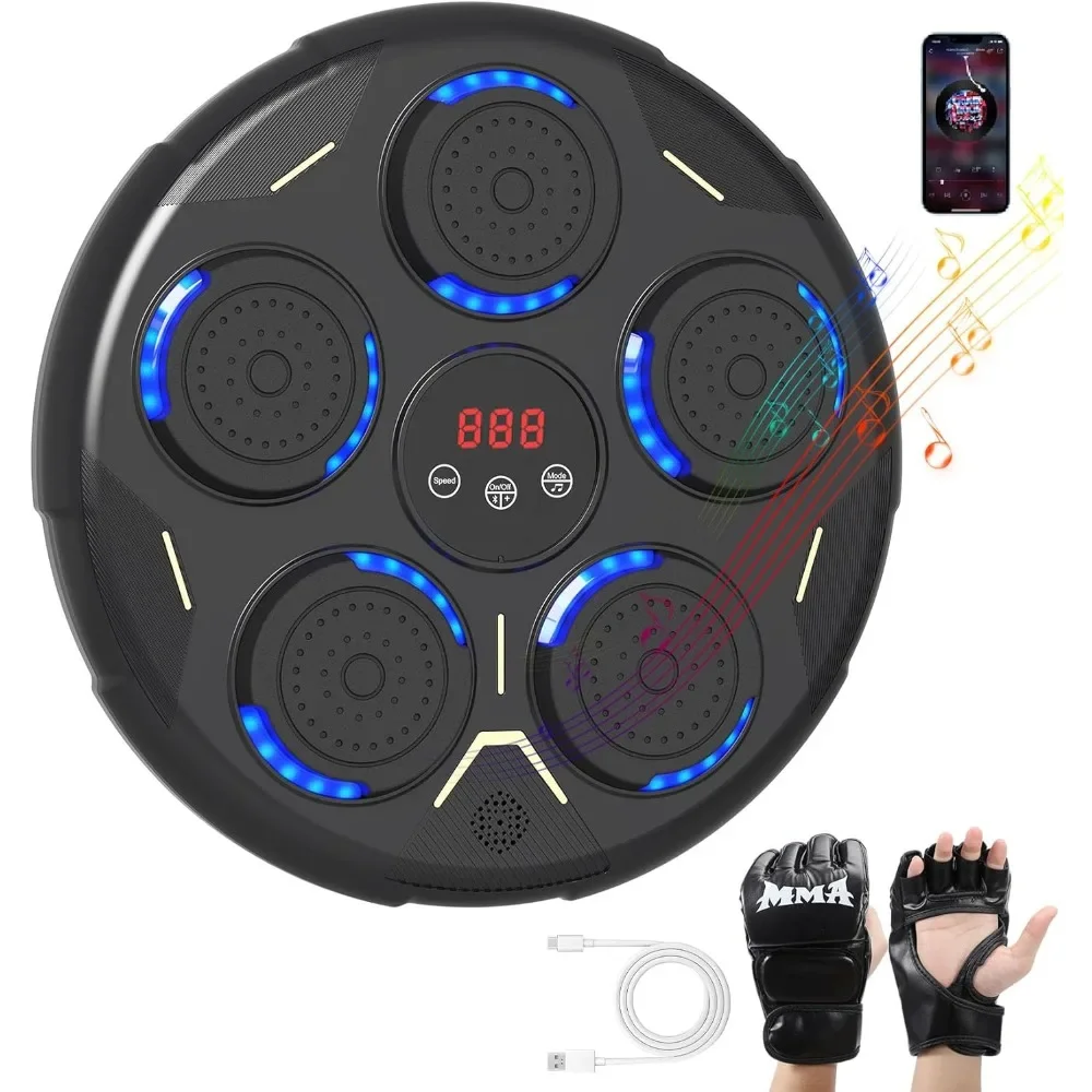 

Music Boxing Machine, Machine Wall Mounted Music, Smart Bluetooth Boxing Equipment, Boxing Music Workout Machine Gloves