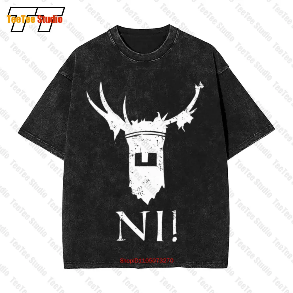 Knights Of Ni Monty Python And The Who Say Holy Grail Knight Essential Oversized T-Shirt DLM7