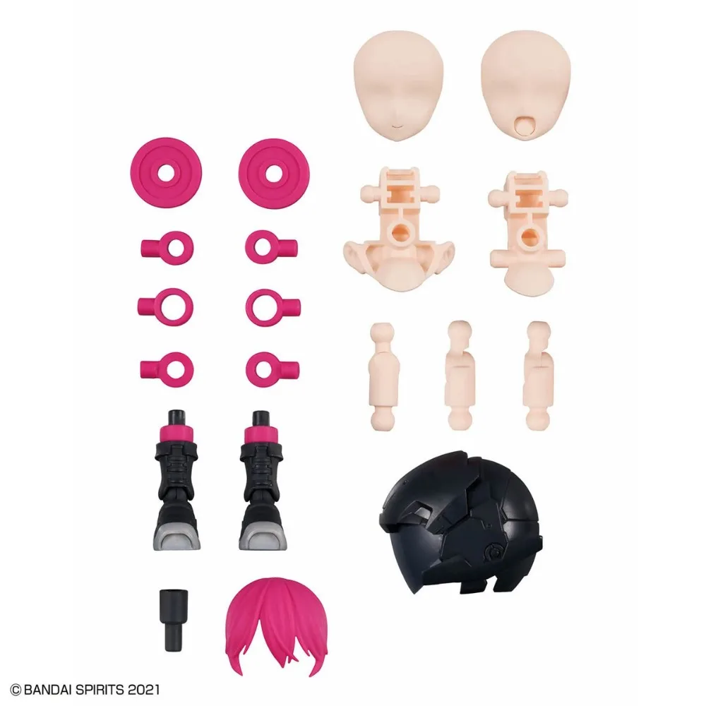Bandai Original Genuine 30 Minutes Sisters Option Parts Set 24 Turbo Costume Beta Color A Assembly Model Toy Action Figures Gift