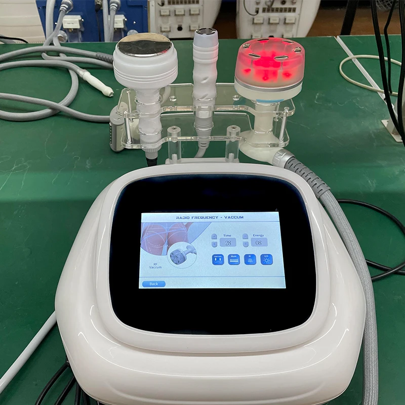 MINI 4 MAX Vacuum RF Cavitation Machine, Body Contouring Skin Tightening Anti-Cellulite Slimming Device for Face Lifting Eye Bag