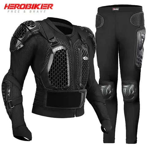 Armadura de motocicleta resistente al desgaste, chaqueta de conducción todoterreno resistente a los arañazos, paquete de armadura transpirable anticolisión