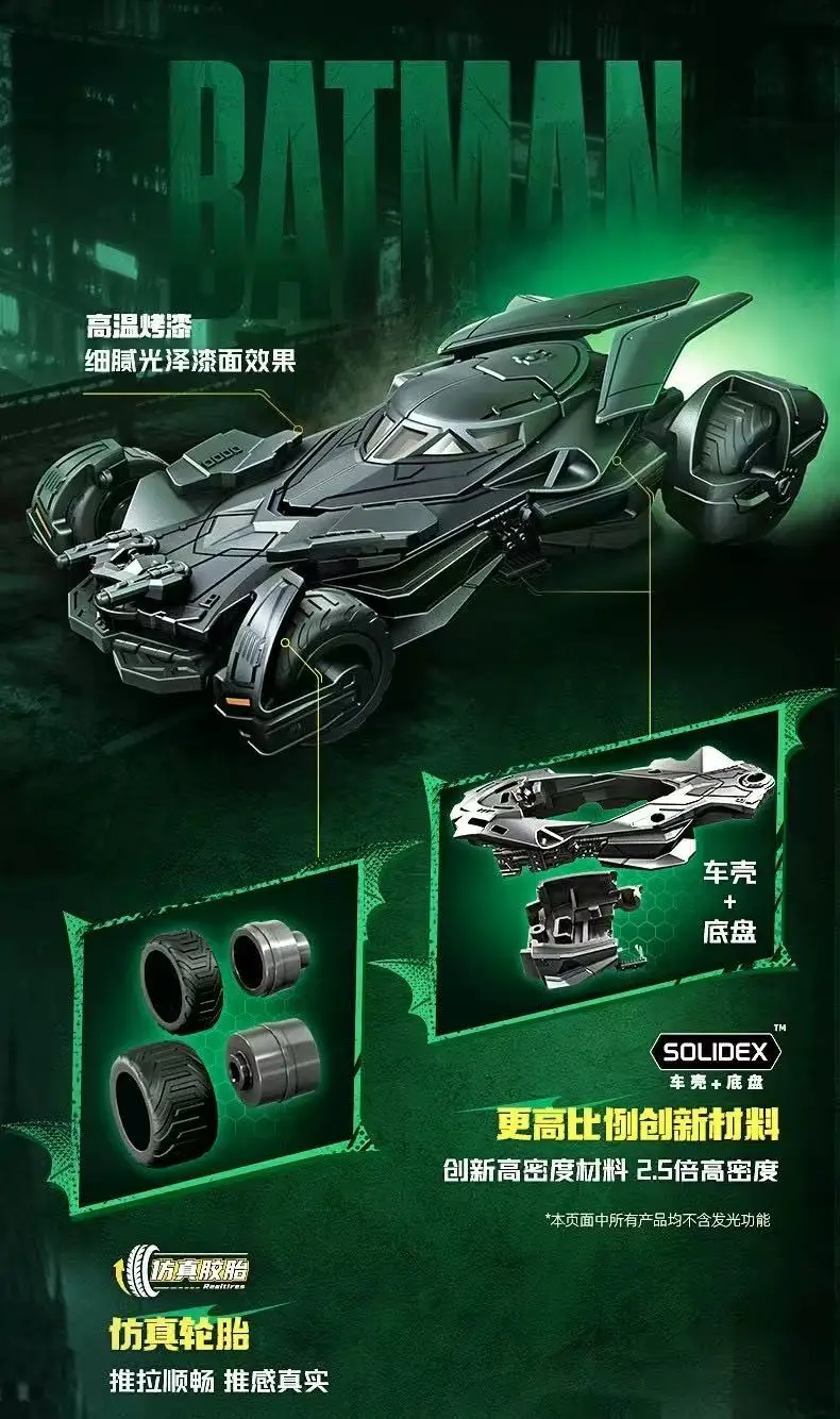 BLOKEES Original Batmobile Blind Box DCBatman E03 1:64 Maßstab Automodell DIY Zusammenbaubares Spielzeug 1995 Filmthemen-Sammlung Fan-Geschenke – Detail 2