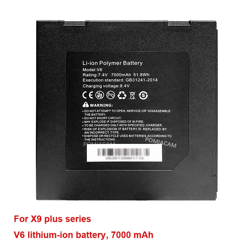

7.4V 7000mAh Li-ion Battery for CCTV Monitor Tester - Compatible with X9-ADH, X9-ADHS, X9-MOVTADHS