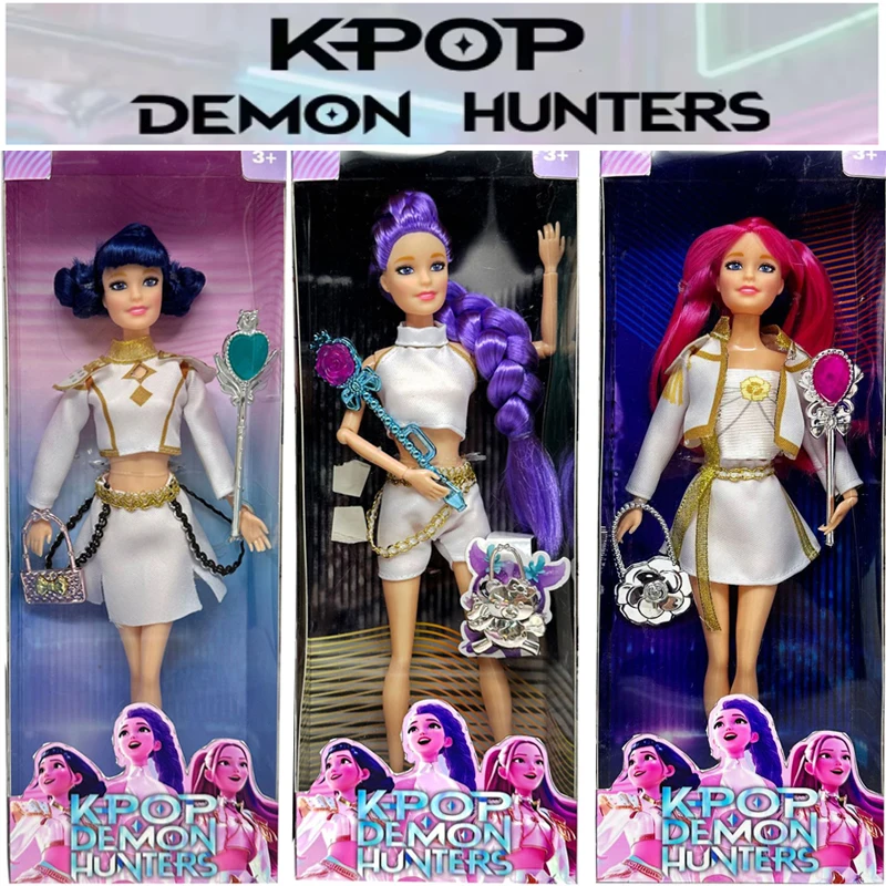 Zabawki HOT Doll Toys Kpop Demon Hunters Figurki Akcji Rumi Mira Zoey Piękne Lalki Księżniczki dla Dziewczynek Plastikowe Zabawki DIY dla Dziewczynek
