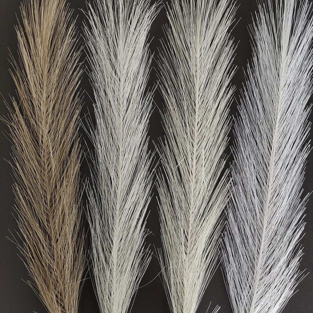 10pcs Artificial Pampas Grass Fluffy Reed Fake Plant for Birthday Wedding Home Party Vase Decoration Flower Bouquets DIY Crafts