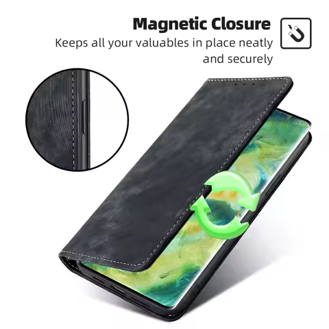 Fashion Leather Wallet Case for OPPO Find X6 X5 X3 F21 F19 Pro Plus Neo Lite Magnetic Phone Case with Card Slots RFID