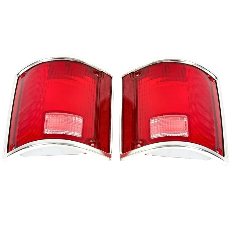 Tail Light Lamp Lens 1Pair Set Taillight 5968329 5968330 For Chevy C10 C20 C30 K10 1973-1991-Boom