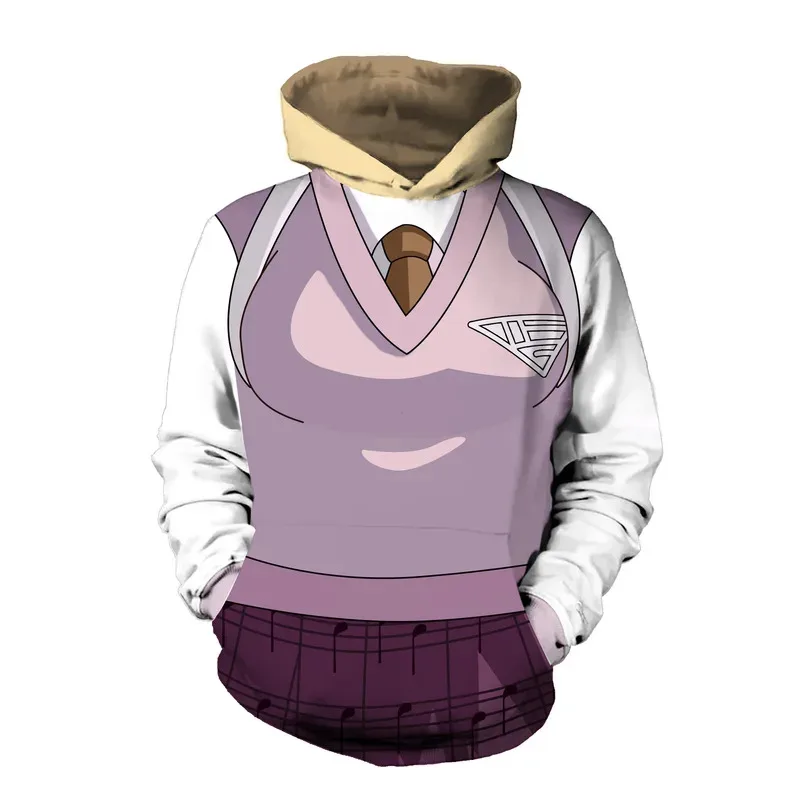Anime Danganronpa V3 3D Hooded Sweatshirt Monokuma Ouma Kokichi Kaede Akamatsu Cosplay Clothes for Men Women Kid Casual Warmth5;
