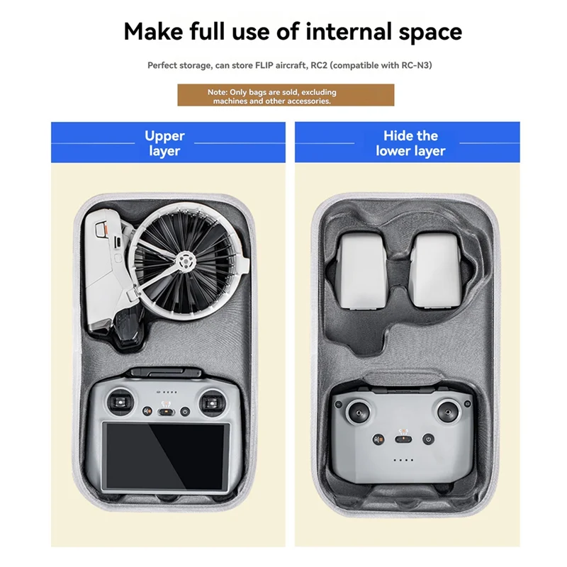STARTRC Storage Bag For DJI FLIP Fly More Combo RC 2/RC-N3 Portable Protection Case With Shoulder Strap For DJI Flip Accessories