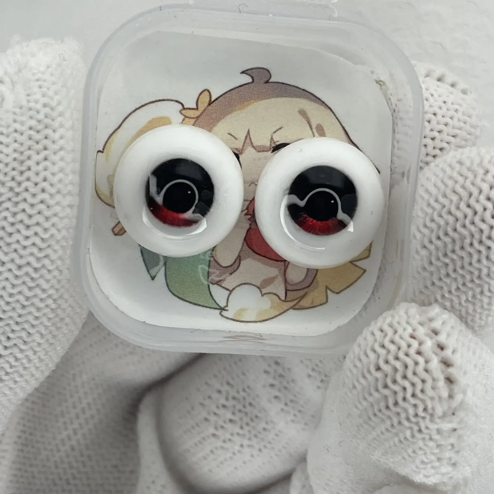 12/14/16/18mm Occhi della bambola per 1/3 1/4 1/6 Bjd Doll Fai da te Ragazza Giocattoli Hemisfero Gesso Bulbo oculare Accessori per bambole fatte a mano, Nessuna bambola