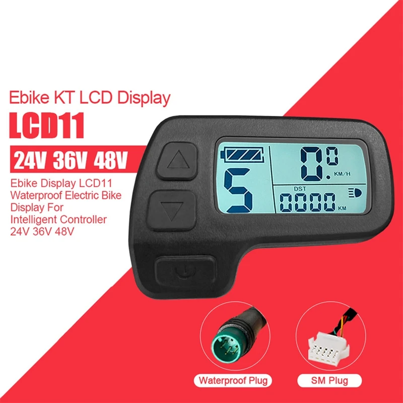 Electric Bike Display Ebike Display KT-LCD11 Mini Display 24V 36V 48V For Kunteng Controller Ebike Panel