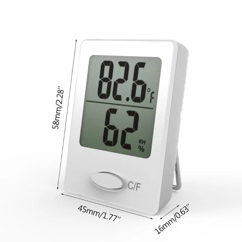 

30PCS- Indoor Mini Digital Display Electronic Thermometer Hygrometer Living Room Hygrometer Large Screen High Accuracy