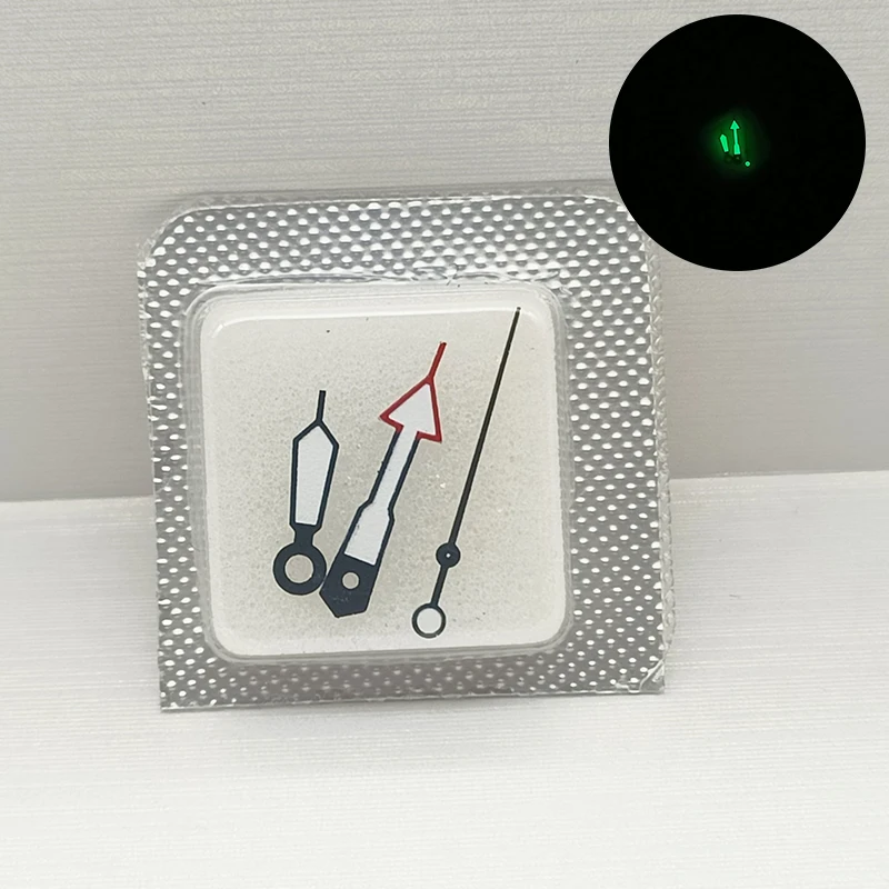 Lancette dell'orologio 9X13x13mm Verde Luminoso Adatto Adatto al Movimento 4R35 4R36 7S26 Per SKX007 SKX009 Cassa dell'orologio Accessori Parti