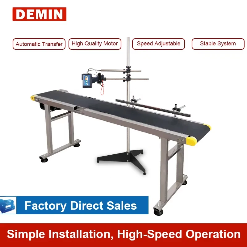 Production Line Automatic Adjustable Speed Conveyor Coding Machine Assembly Line Fast Paging Machine Assembly Belt Conveyor