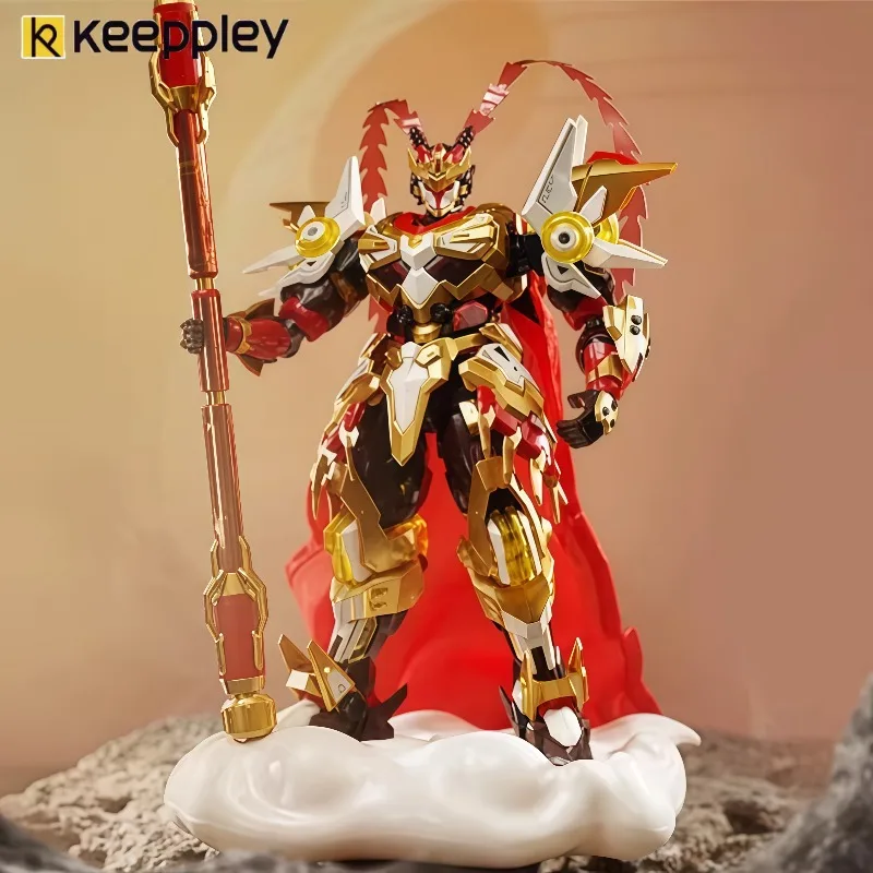Keeppley Fliegendes Auto Sun Wukong Großer Weise, der dem Himmel entspricht Serie Bausteine Spielzeug Sammlermodelle Ornamente Feiertagsgeschenke