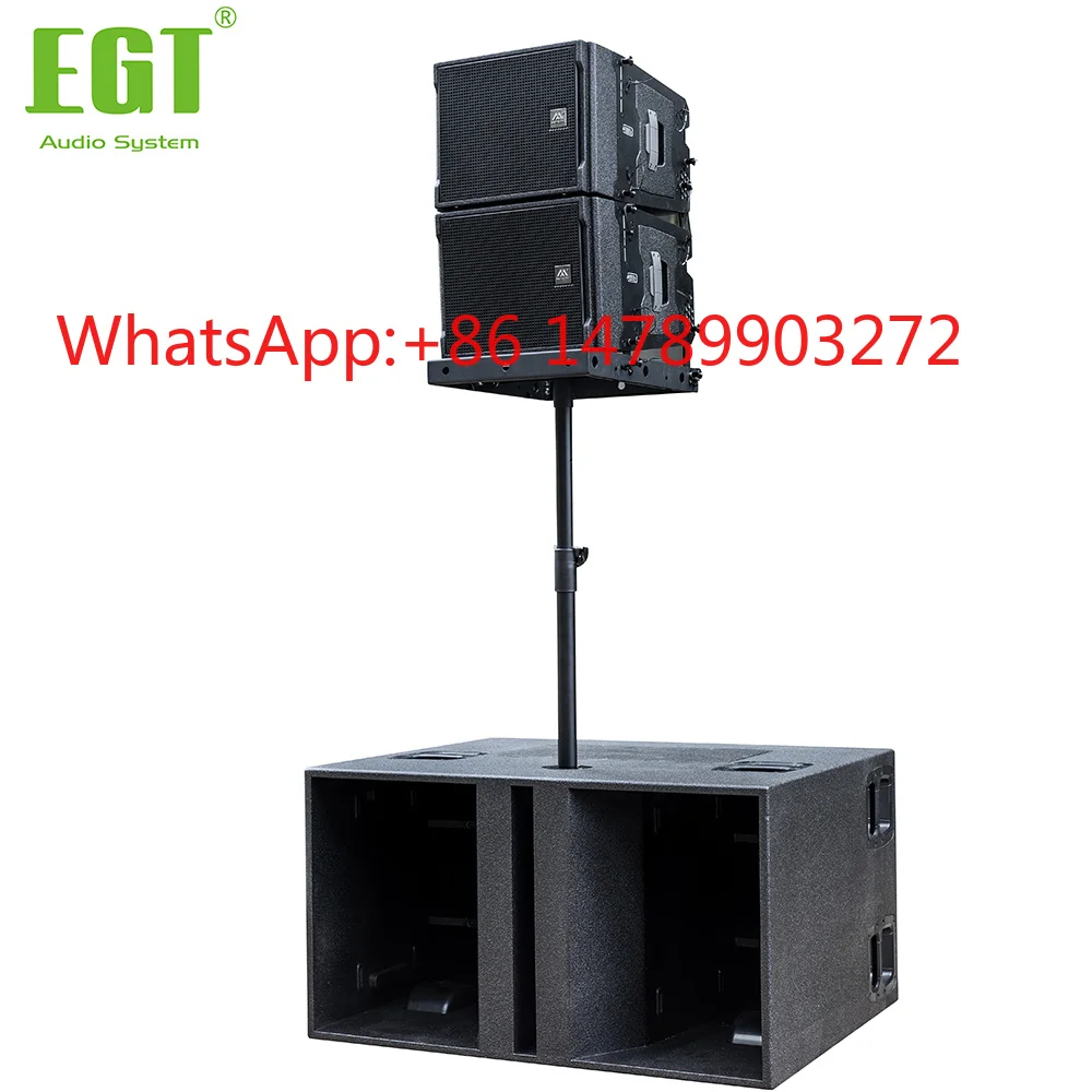Dual18in 1200W Peak Passive Subwoofer For Large Outdoor Concert Stage Bass PA Equipment