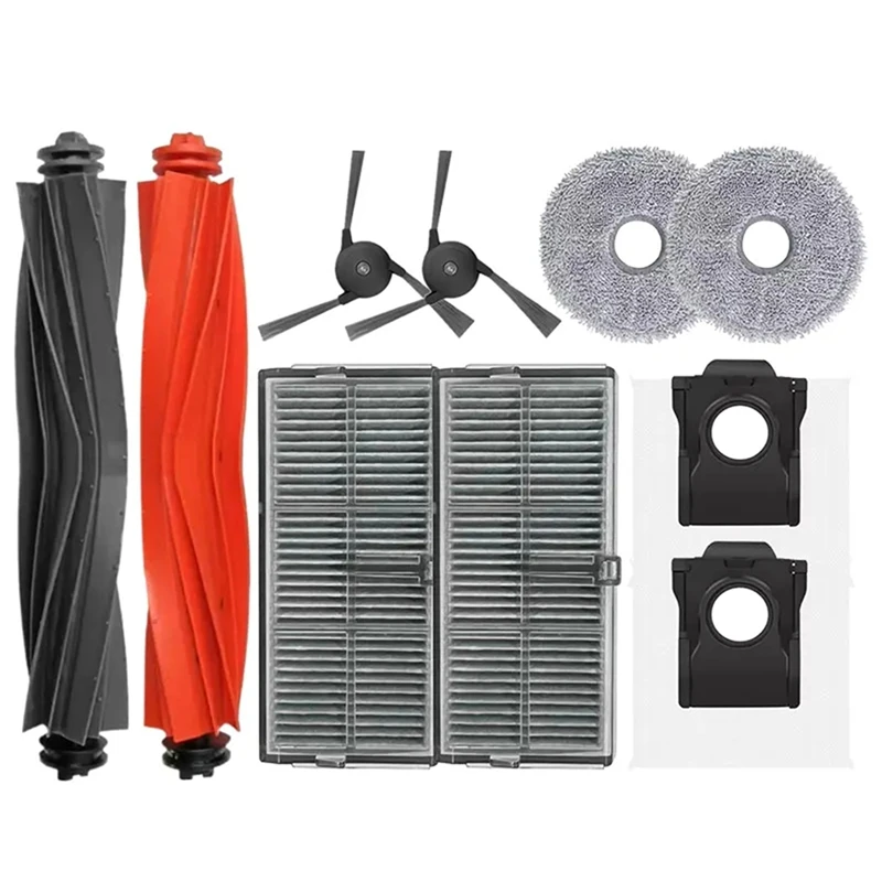 ملحقات لـ Dreame X40 Pro Ultra جهاز آلي لتنظيف الأتربة فرشاة جانبية رئيسية فلتر Hepa ممسحة أكياس الغبار استبدال أجزاء
