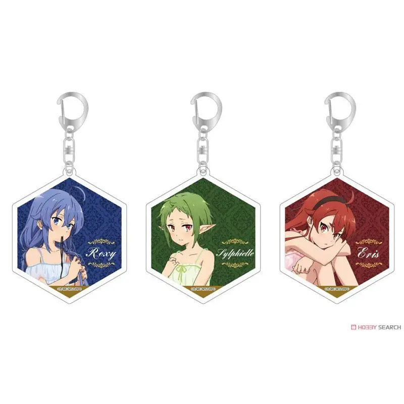 Mushoku Tensei:Jobless Reincarnation anime Roxy Eris Sylphiette Acrylic Pendant keychain Backpack Accessories for friends gifts