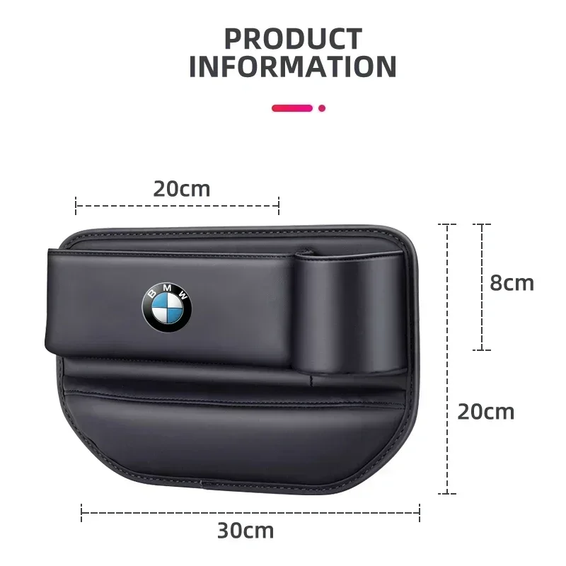 Car Seat Gap Organizer Multifunction Storage Box Cup Pocket For BMW M Performance E36 E60 E90 X2 X1 X3 X5 E46 E39 E70 M3 M5 M6