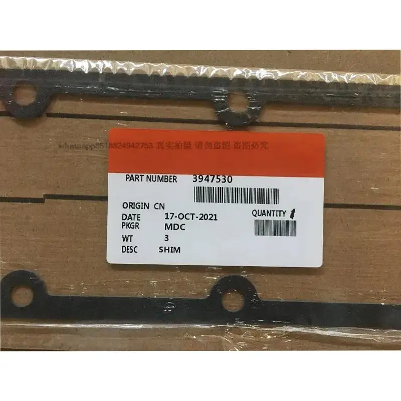 

High quality excavator loader accessories for air compressor components Engine QSB6.7 Side cover gasket 3947530