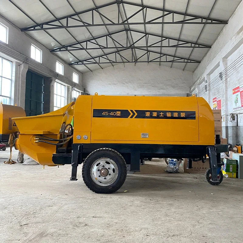 12m3/h- 55m3/h diesel Engine Concrete Line Pump Trailer Mounted Concrete Pump for Sale