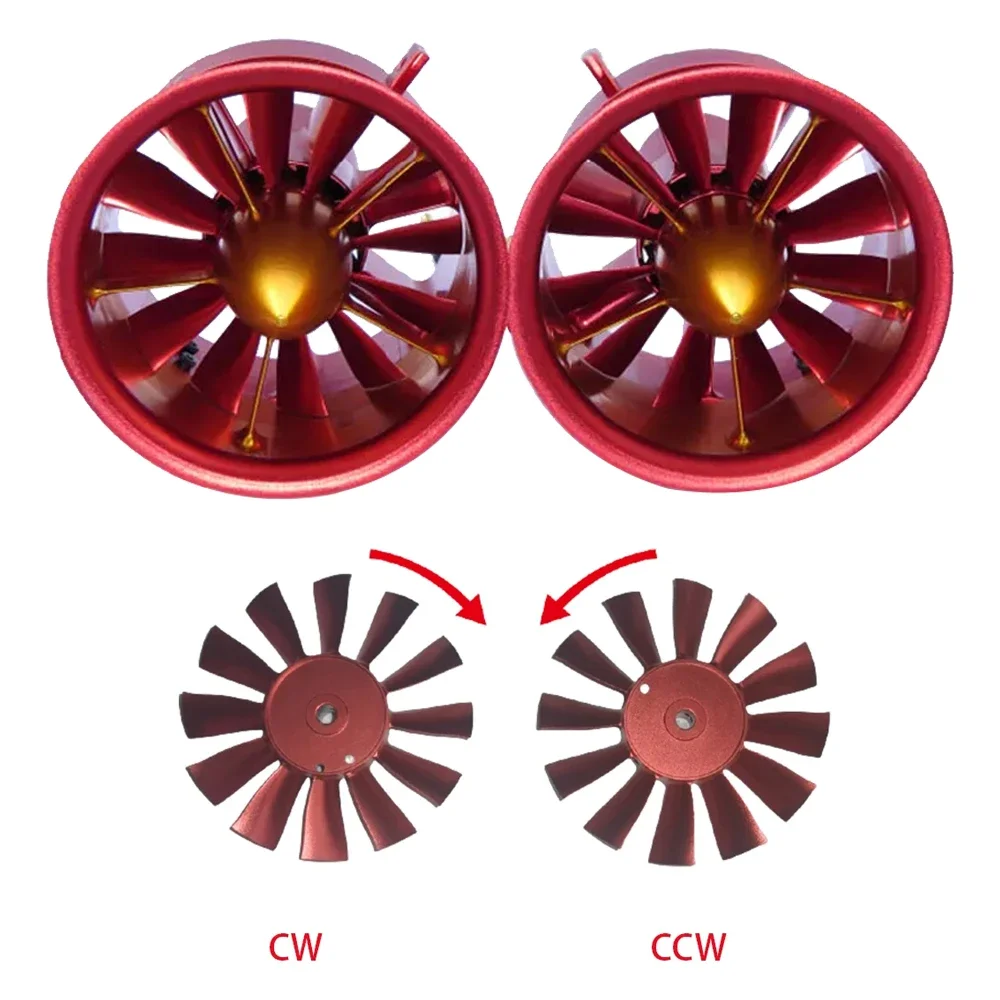 JP Metal EDF Ducted Fan 90mm/105mm/120mm EDF 12Blades 4s-6s Lipo Motor Electric for RC Multirotor Helicopter Drone Fixed-wing