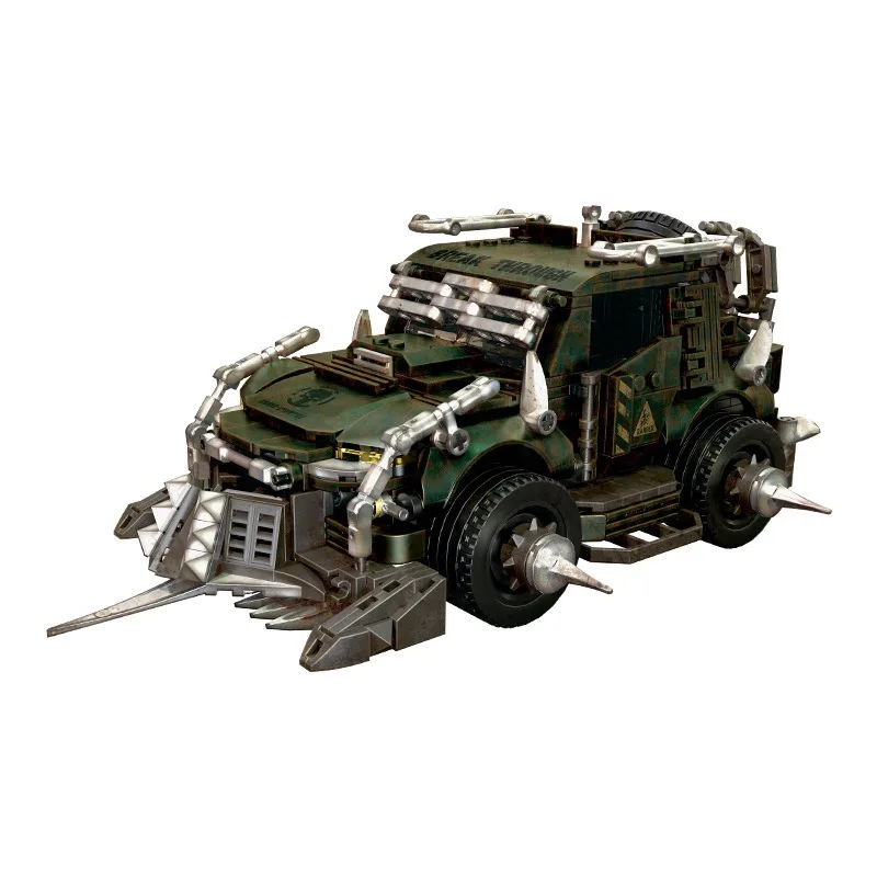 Moc Military Aircraft Model Wasteland Rust Roaring Bulldozer TX-099 MK.V11 Main Battle Tank J-35 Fighter Building Blocks Toys