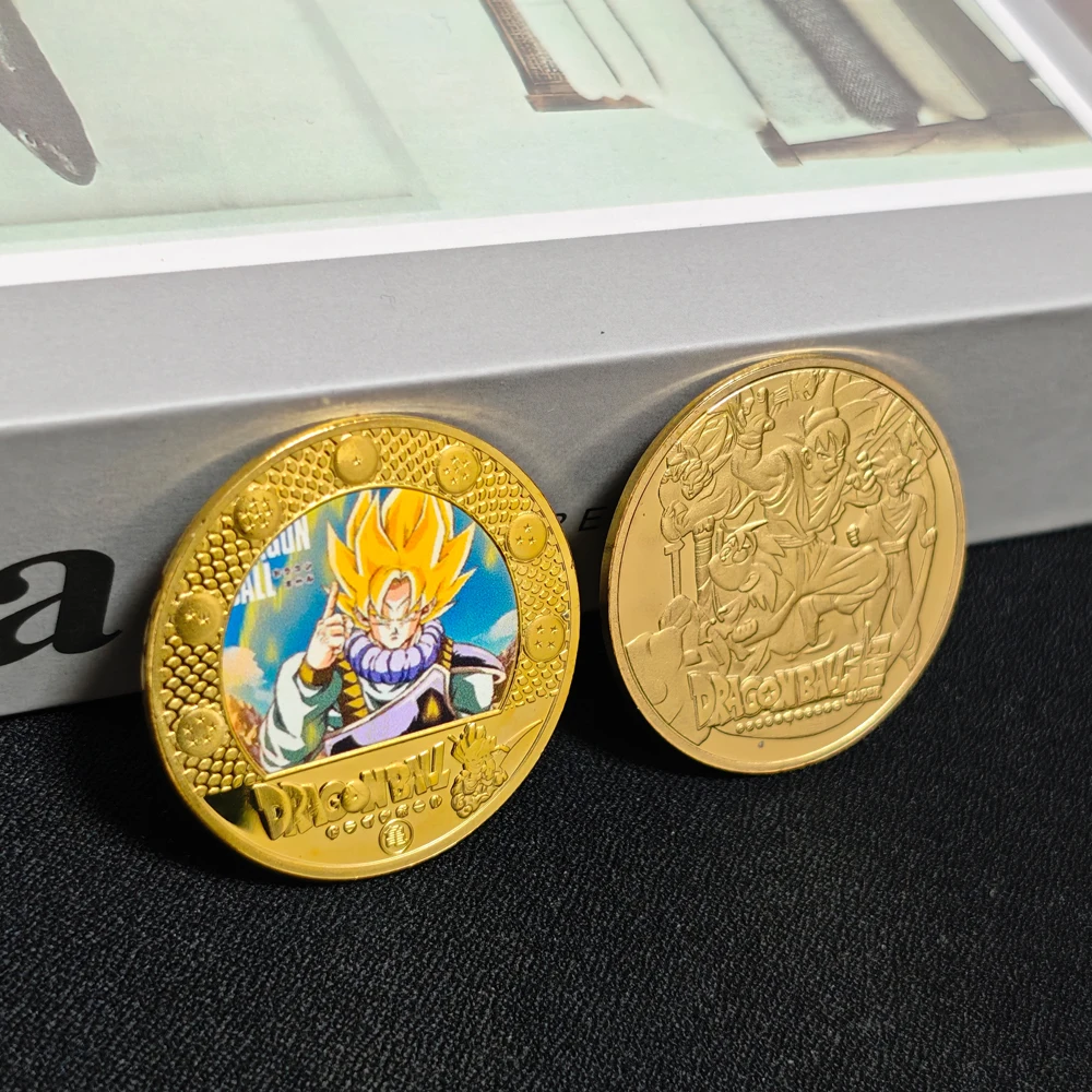 Dragon Ball Goku Commemorative Medal Classic Anime Gold Medal Fidget Bage Kids Small Gift Souvenir Collection for Anime Fans view 4