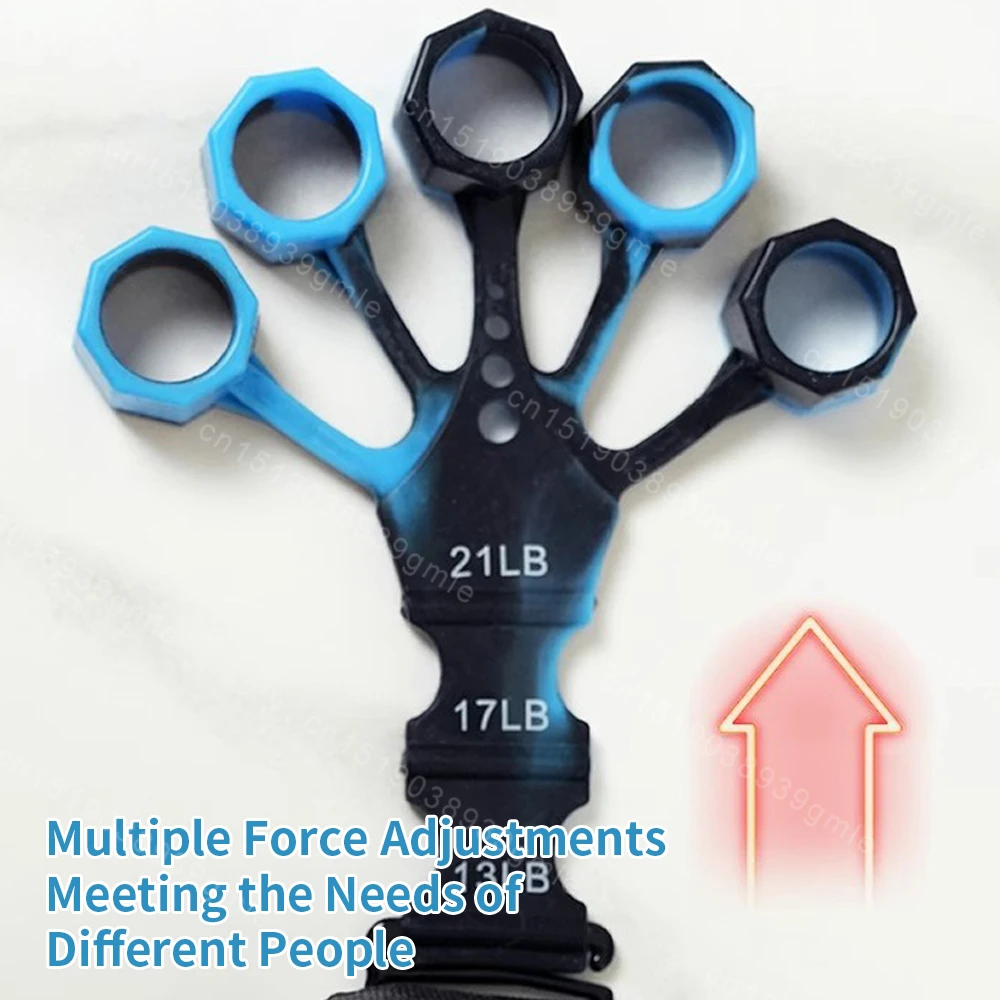 مدرب إصبع من السيليكون، شداد معصم بخمسة أصابع يعزز قوة المعصم، مدرب إعادة التأهيل، مدرب تمديد الانثناء #4