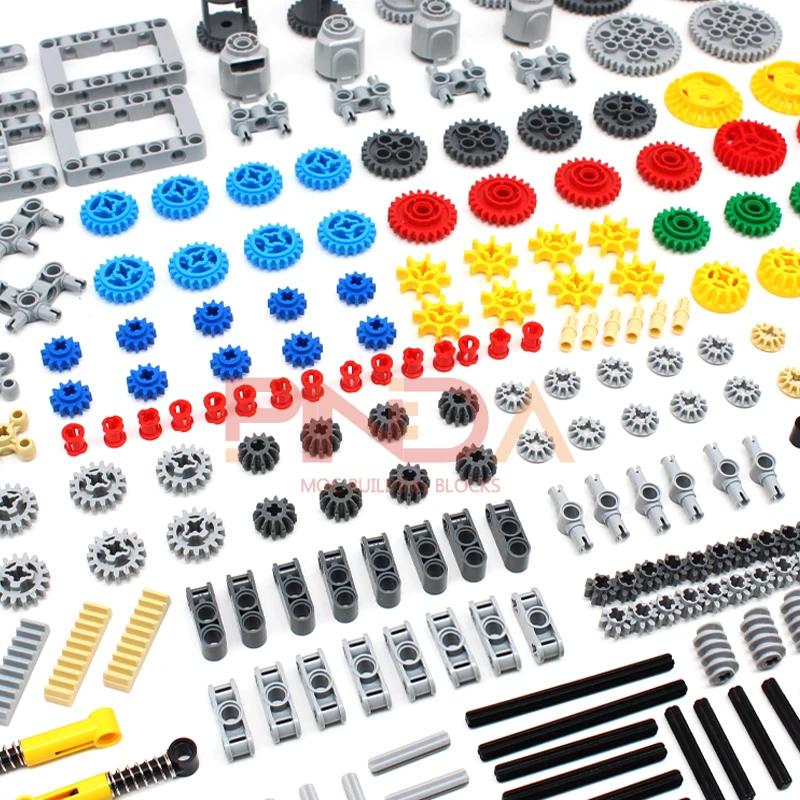 MOC テクニカルビルディングブロックと互換性ありレンガピンリフトアームスタッドレスビームアクスルコネクタパネルギア車マインドストームおもちゃ