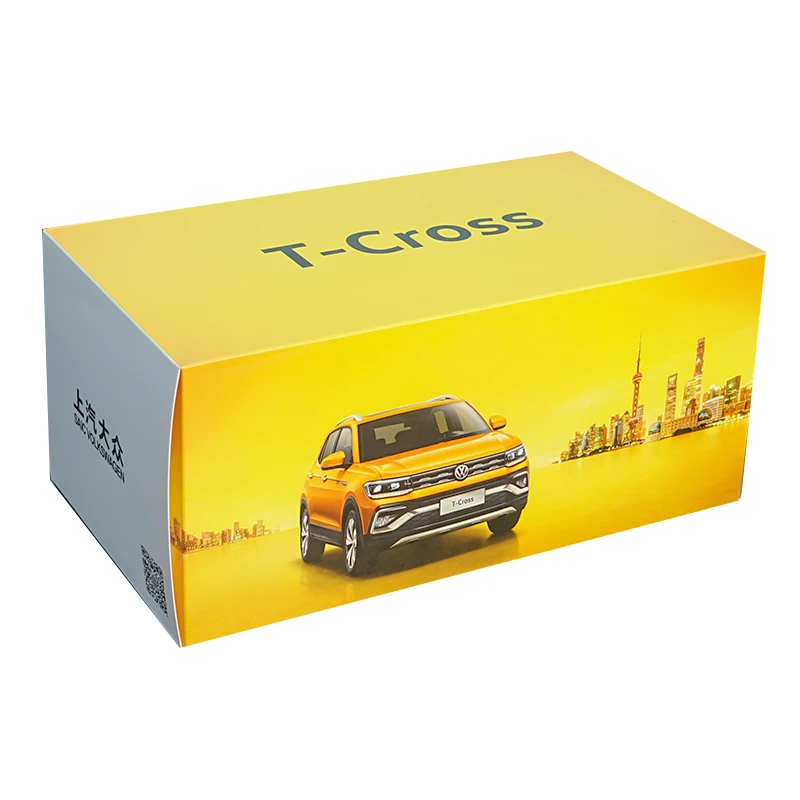 Diecast 1:18 Scale T-cross Tcross SUV Alloy Car Model Collection Souvenir Display Ornaments Vehicle Toy