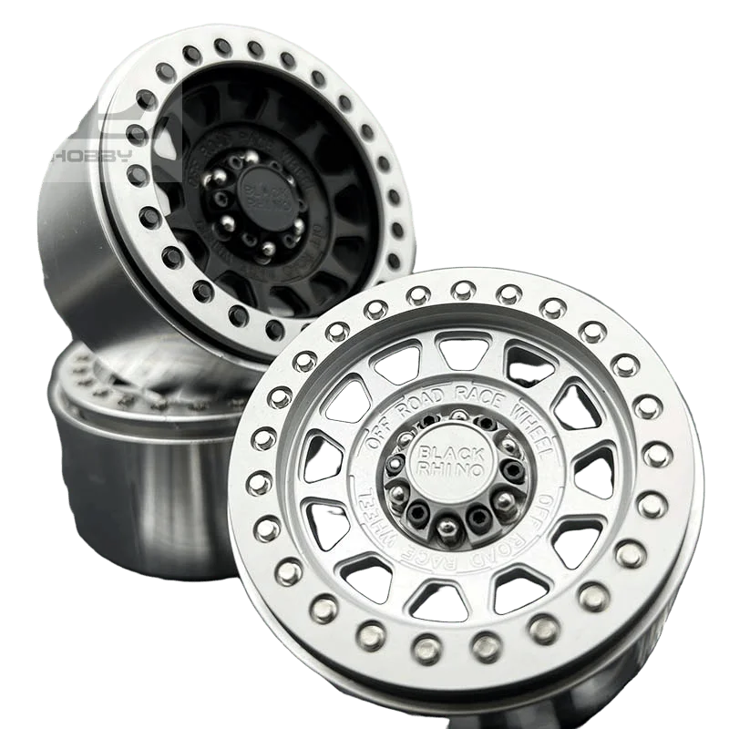 ล้อจำลองสไตล์เรโทรขนาด 1.9/2.2 นิ้ว สำหรับรถบังคับวิทยุขนาด 1/10 รุ่น TRX4 Defender Bronco AXIAL SCX10 90046 RC4WD D90 Wraith Jeep Capra