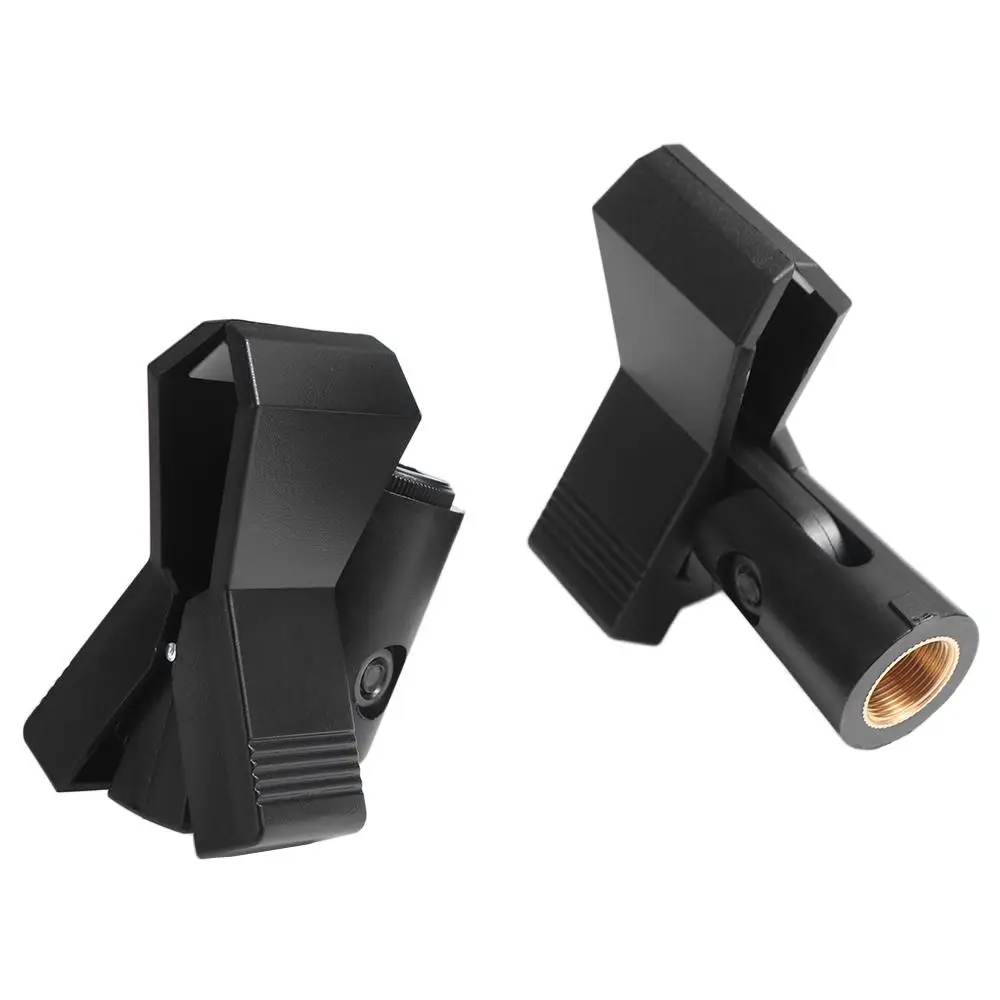 Supporto di ricambio Staffa per morsetto a sgancio rapido Clip per microfono da 1/4 di pollice Clip per supporto per microfono Supporto per microfono per treppiede live