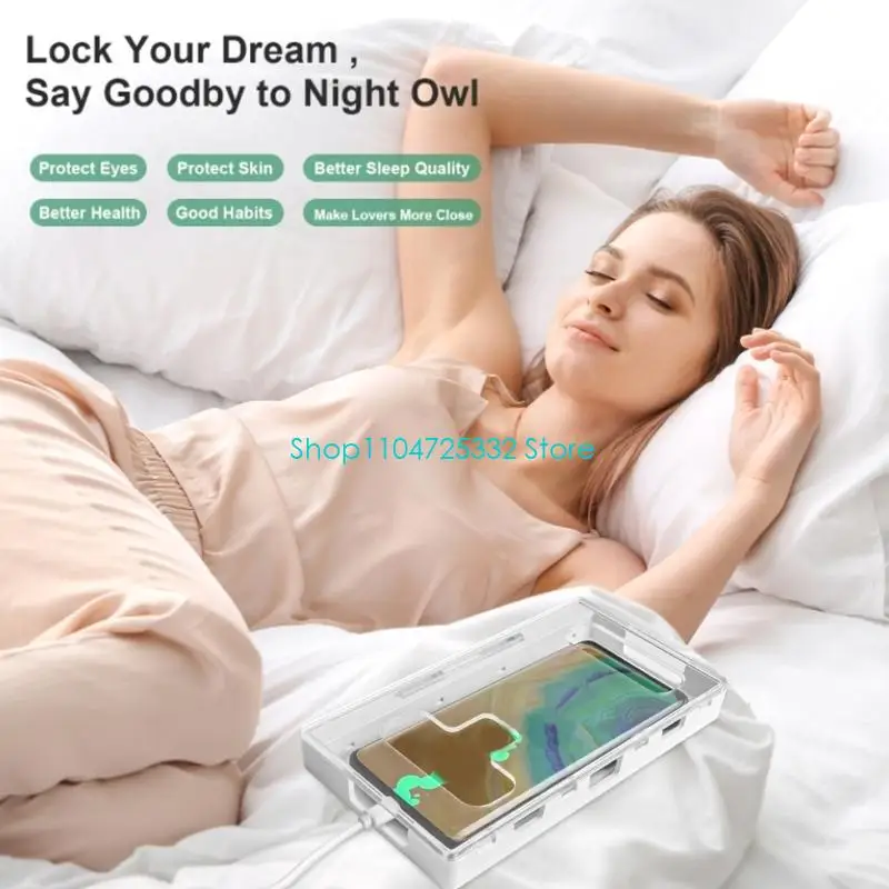 P5EA Phone Lock Box For Working With Control And Charging Port To Stay Focused