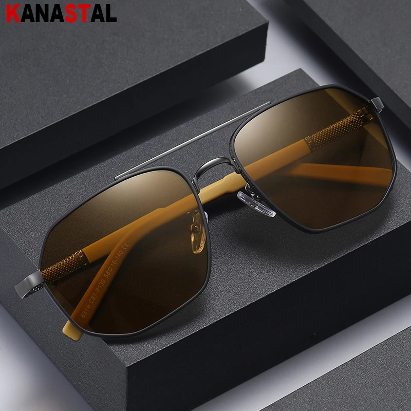 Men Polarized Sunglasses Women UV400 Metal Sun Glasses Polygon Eyeglasses Frame Driving Sports Stadium Anti Glare Shade Eyewear