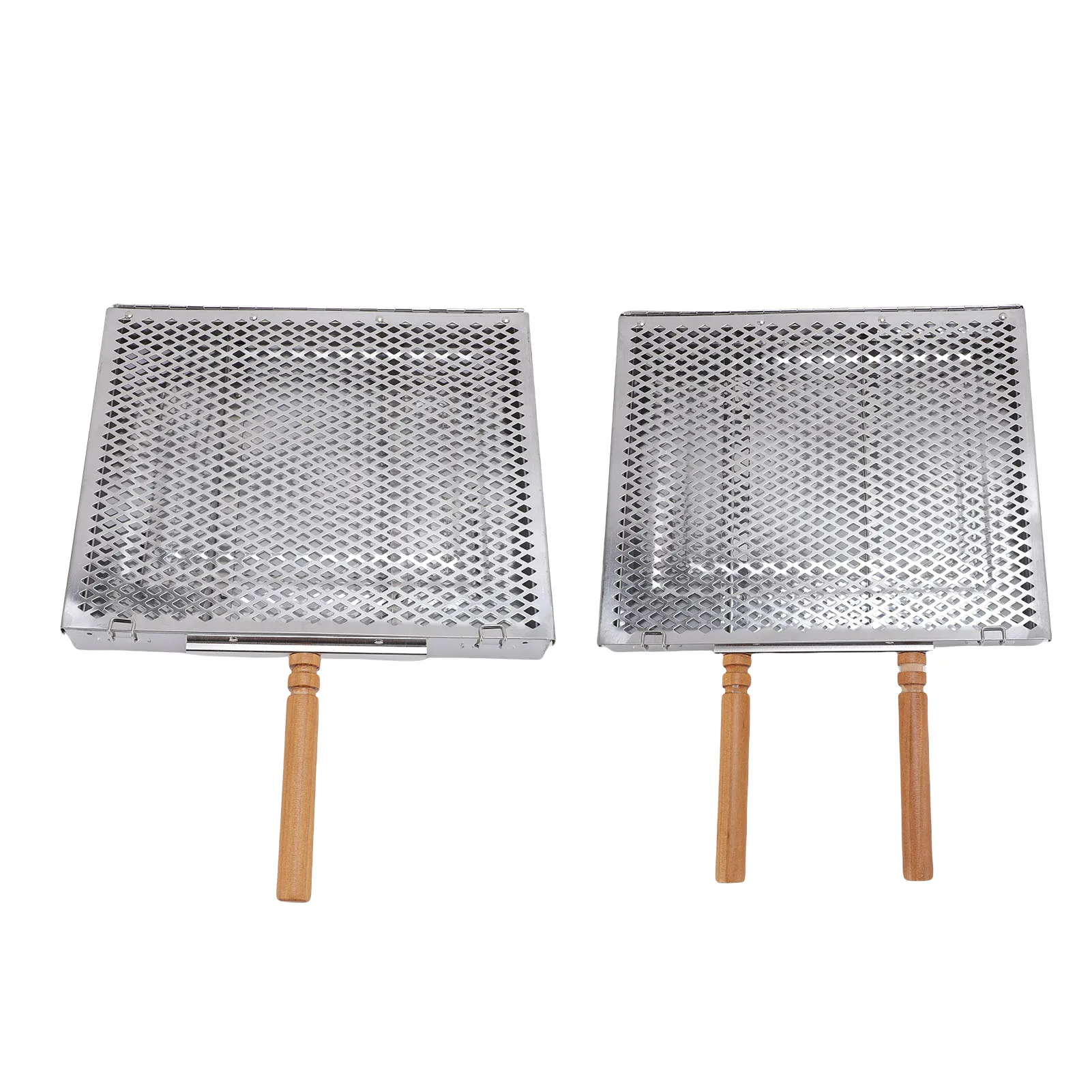 

Корзина для барбекю из нержавеющей стали, портативная уличная корзина для барбекю для кемпинга со съемными перегородками для рыбы, мяса, овощей