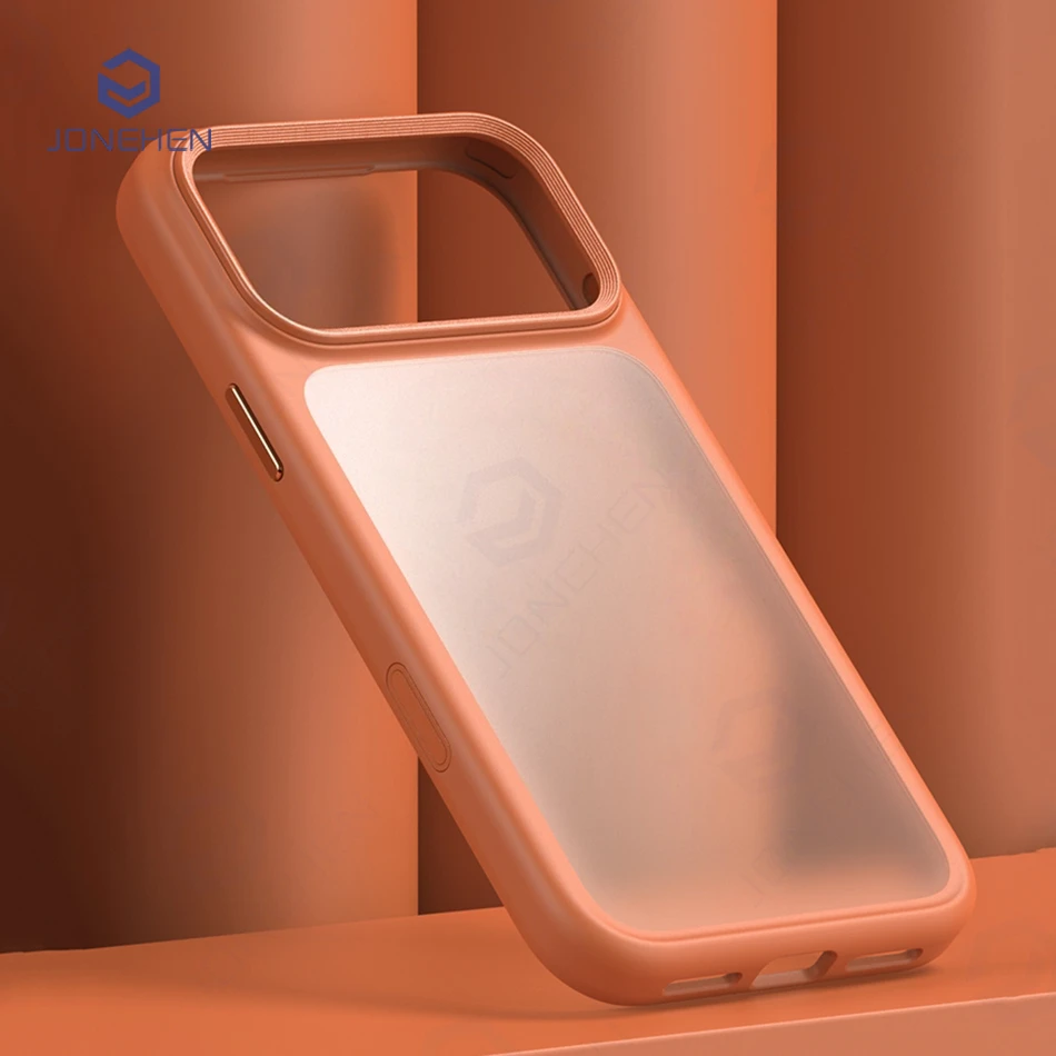 

Чехол для бизнеса с кнопкой управления камерой для iPhone Air 17 Pro Max 17Pro, тонкий матовый полупрозрачный противоударный защитный чехол для ПК