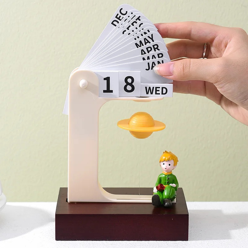 Decade Calendar Creative Sophistication Magnetic Levitation Planet Desktop Calendar Ornament Holiday Gifts Desk Decoration