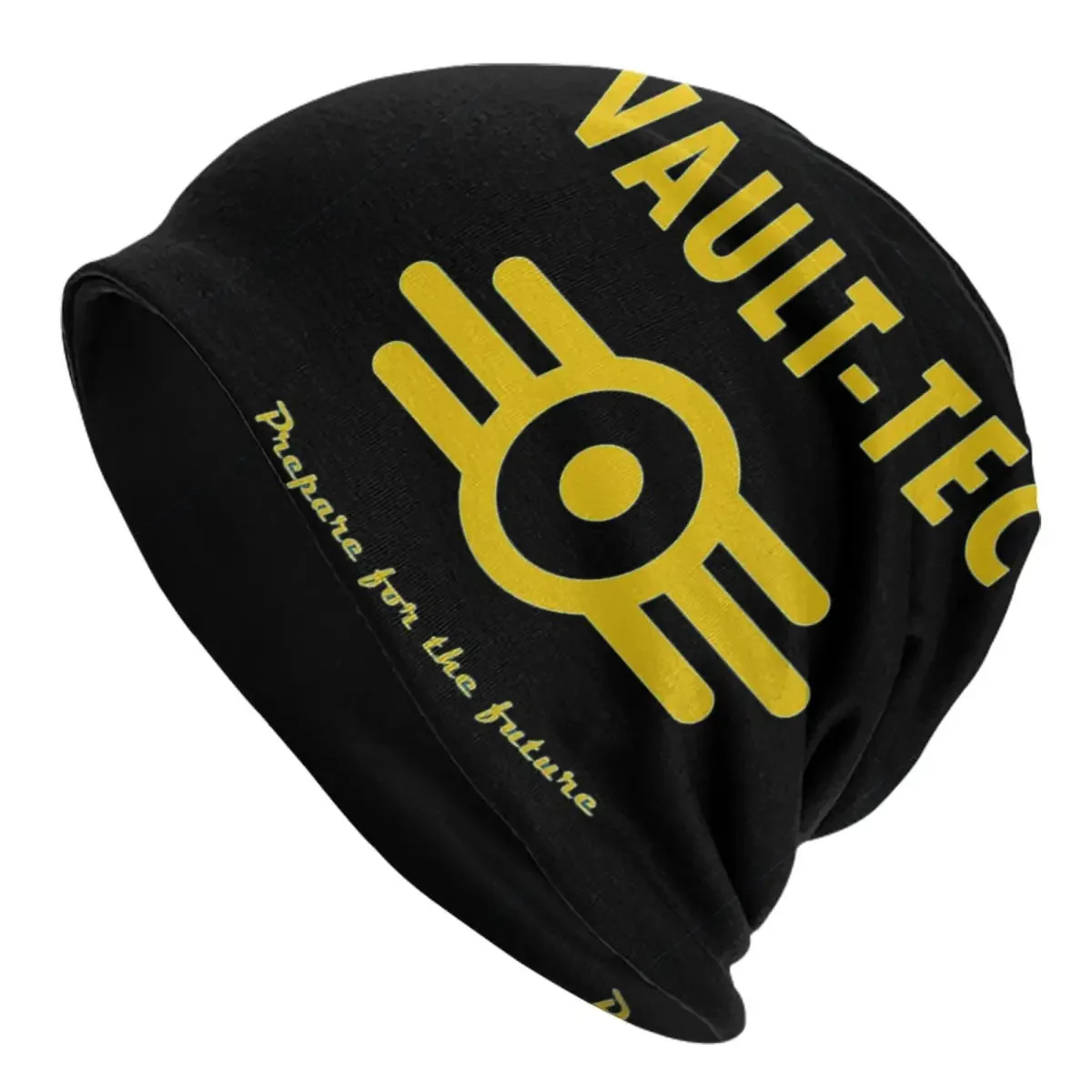 Fallout 4 Vault-Tec Logo Warm Knitted Cap Hip Hop Bonnet Hat Autumn Winter Outdoor Beanies Hats for Men Women Adult