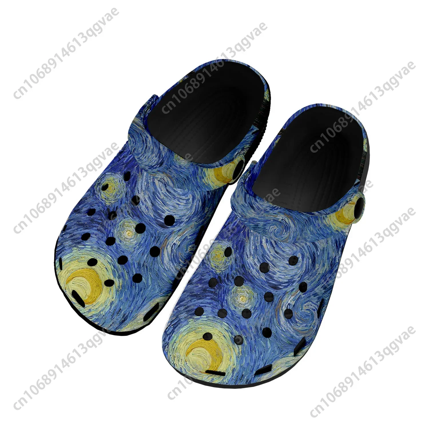 

Van Gogh Oil Paint Starry Night Home Clogs Custom Water Shoes Mens Womens Teenager Shoe Garden Breathable Beach Hole Slippers