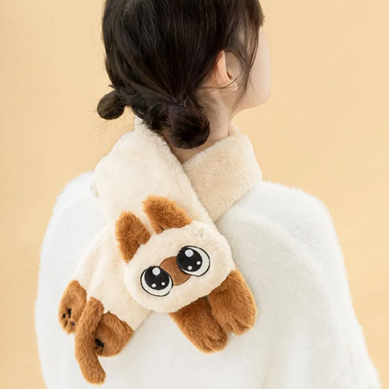 

Siamese Cat Kitten Scarf Winter Soft Warm Plush Toy Stuffed Doll Cartoon Animal Lover Boy Girl Friend Birthday Christmas Gift